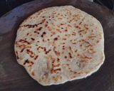 A picture of step 4 of #CP# Paratha stuffed with raw singhada.