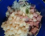 A picture of step 1 of Pan's mix (vegetarian option).