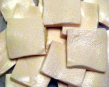 A picture of step 1 of Tofu with Crab Sauce.