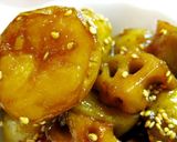 A picture of step 8 of Stir-fried and Simmered New Potato and Lotus Root with Sesame Seeds.