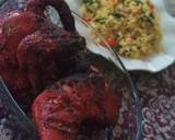 Spinach rice and tandoori chickenmatakin girki5 hoto