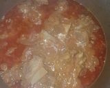 A picture of step 2 of Karele gosht.