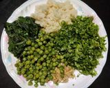 A picture of step 1 of Lilva beans Hara bhara kabab.