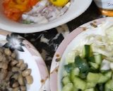 A picture of step 1 of Kidney beans salad.