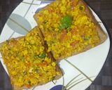 A picture of step 3 of Paneer toast.
