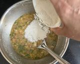 A picture of step 3 of Kuttu Flour Liquid Aloo Paratha / Chilla.