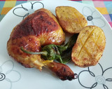 Foto del paso 4 de la receta: Pollo al horno con mostaza a la miel y tomillo