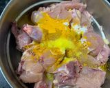 A picture of step 3 of Desi Odia style chicken gravy.
