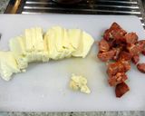 A picture of step 3 of Halloumi Cheese & Chorizo Salad.