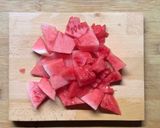 A picture of step 3 of Watermelon and Peach Granita.