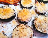 A picture of step 4 of Pan-Fried Eggplant and Zucchini Panko Fritters.