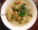 Hình bước làm 3 của món Cháo hàu và cật heo