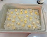 A picture of step 7 of Peach Dump Cake.