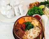 Hình bước làm 5 của món Bún bò huế chay !