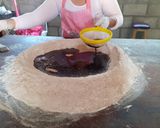A picture of step 2 of Cemita Bread.