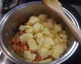 Foto del paso 4 de la receta: Crema de zanahoria con coles de Bruselas y panceta