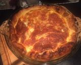 Une image de l'étape 4 de Quiche aux champignons, lardons et mozzarella.