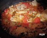 Une image de l'étape 4 de Poulet champignons tomates en cocotte au Cook Expert.