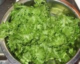 A picture of step 1 of Wasabi Greens with Pork Belly.