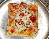 ब्रेड टोमेटो पिज़्ज़ा (bread tomato pizza recipe in Hindi) रेसिपी चरण 4 फोटो