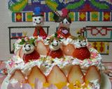 A picture of step 9 of For Hinamatsuri (Doll's Festival): A Doll Tier Cake!.