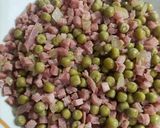 Foto del paso 4 de la receta: Guisantes con cebolla y jamón a tacos