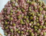 Foto del paso 4 de la receta: Guisantes con cebolla y jamón a tacos