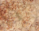 A picture of step 7 of Easy White sauce pasta.
