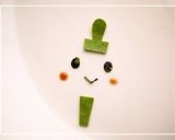 A picture of step 3 of Character Bento with Little Hina Dolls for Doll Festival.