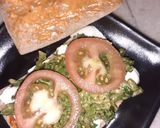 A picture of step 4 of Roti bread spinach sandwich.