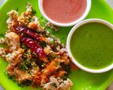 A picture of step 7 of Kothu Neer Dosa/ Kuttu Dosa.