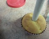 A picture of step 4 of Boston Cream Cupcakes.