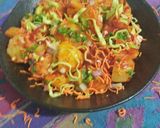 A picture of step 4 of Khatay aloo.