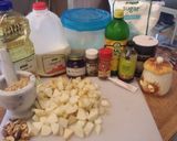 A picture of step 1 of Apple Cinnamon Braid.