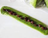 A picture of step 11 of Matcha Milk Adzuki Bread.
