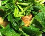 A picture of step 3 of Super Thrify! Yakiniku-Style Chicken and Komatsuna Stir-fry.