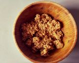 A picture of step 1 of No bake cashew cookie.