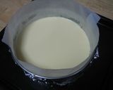 A picture of step 8 of Airy and Rich Two-Layer Cheesecake.