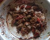 A picture of step 3 of Liver and King Pin Leaves#Local Ingredients Contest.