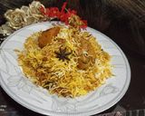 A picture of step 7 of Bombay biryani.