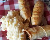 Foto del paso 6 de la receta: Panchos envuelto con puré de papas