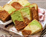 Foto langkah ke 10 dari resep Chiffon Cake 3 Rasa ( Vanilla Choco Pandan menul2+Step by step.