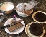 A picture of step 24 of Chocolate cake with whipped cream frosting.