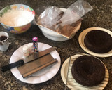 A picture of step 24 of Chocolate cake with whipped cream frosting.