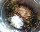 A picture of step 5 of Peanut Chilli Thecha (chutney).