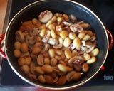 Foto del paso 3 de la receta 69. Ñoquis con jamón y champiñones