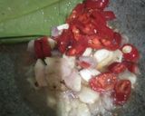 Foto langkah ke 2 dari resep Tumis Bunga Pepaya mix Udang Papay.