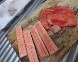 Foto langkah ke 1 dari resep Salmon Mentai Homemade.