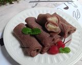 Foto langkah ke 16 dari resep Dadar gulung coklat vla milky.