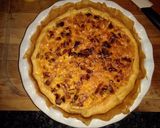 Une image de l'étape 4 de Quiche express Poireau-Lard.